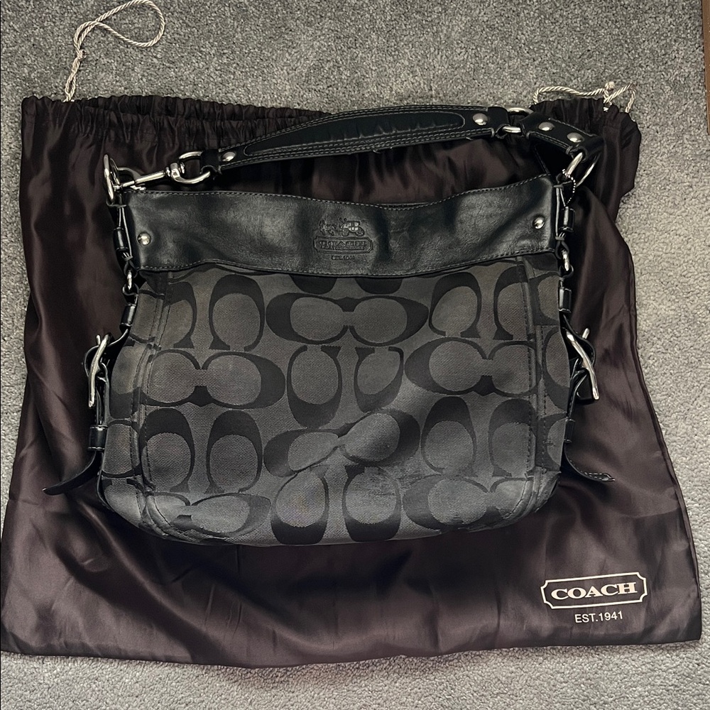 Coach Monochrome Signature Shoulder Bag